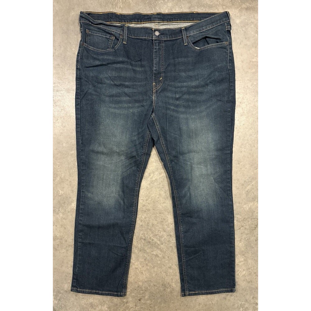 Levi's 541 Denim Cotton Regular Straight Leg Blue Jeans Tag Size 46x32